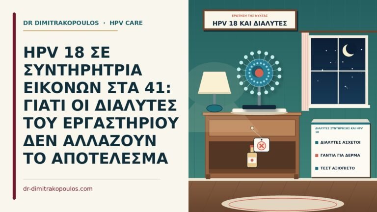 διαλύτες συντήρησης και HPV 18