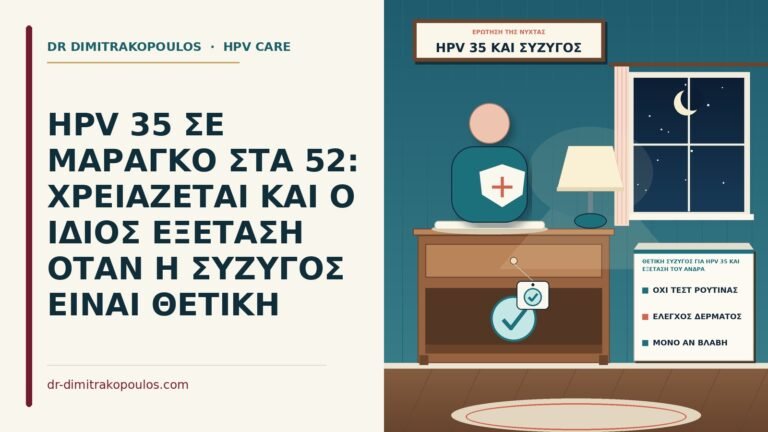 θετική σύζυγος για HPV 35 και εξέταση του άνδρα