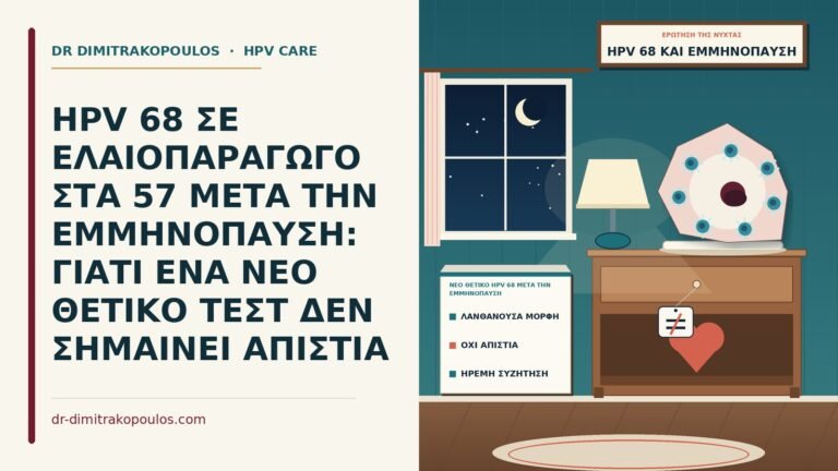 νέο θετικό HPV 68 μετά την εμμηνόπαυση