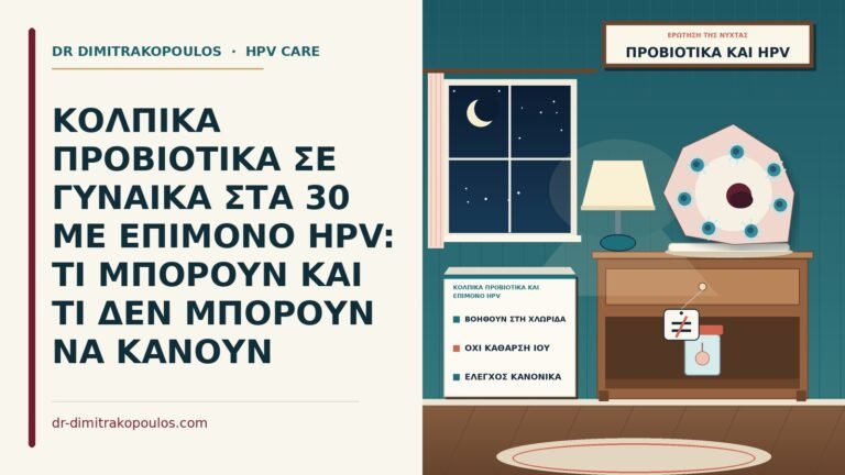 κολπικά προβιοτικά και επίμονο HPV