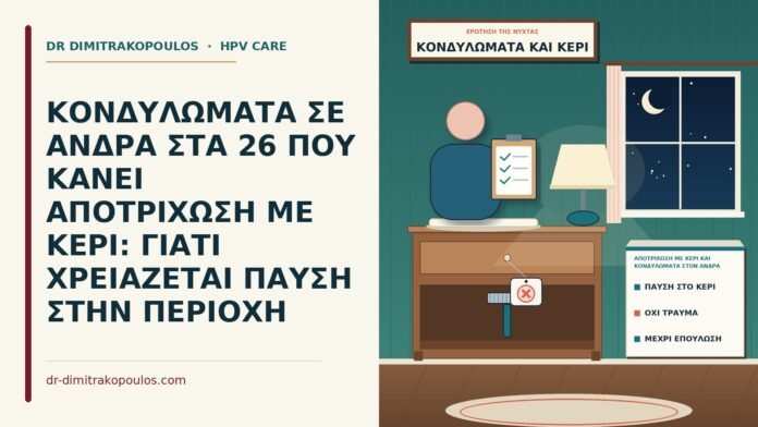 αποτρίχωση με κερί και κονδυλώματα στον άνδρα