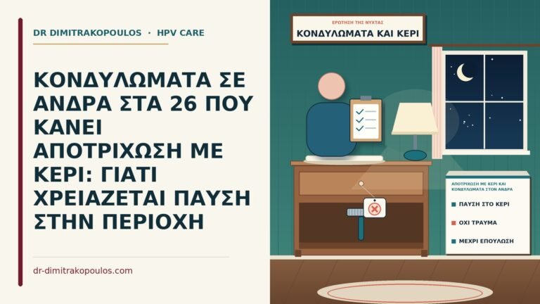 αποτρίχωση με κερί και κονδυλώματα στον άνδρα