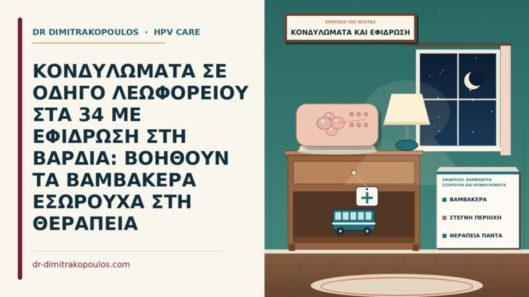 εφίδρωση, βαμβακερά εσώρουχα και κονδυλώματα