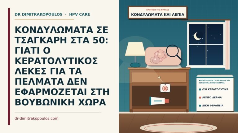 κερατολυτικά για πέλματα και γεννητικά κονδυλώματα