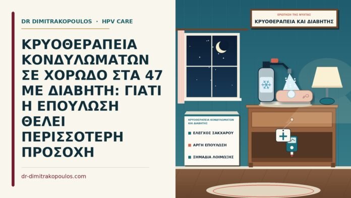 κρυοθεραπεία κονδυλωμάτων και διαβήτης