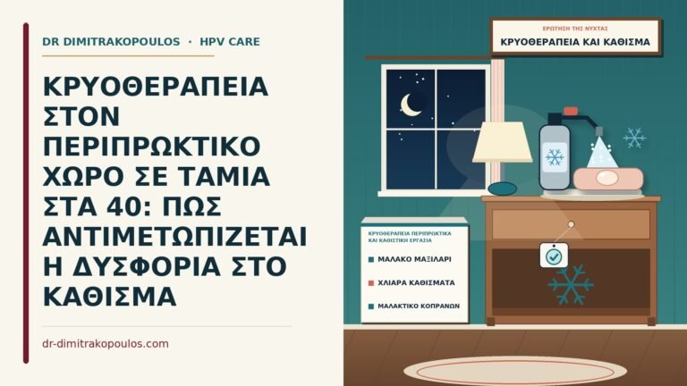 κρυοθεραπεία περιπρωκτικά και καθιστική εργασία