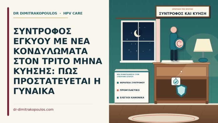 ΣΥΝΤΡΟΦΟΣ ΕΓΚΥΟΥ ΜΕ ΝΕΑ ΚΟΝΔΥΛΩΜΑΤΑ ΣΤΟΝ ΤΡΙΤΟ ΜΗΝΑ ΚΥΗΣΗΣ: ΠΩΣ ΠΡΟΣΤΑΤΕΥΕΤΑΙ Η ΓΥΝΑΙΚΑ νέα κονδυλώματα στον σύντροφο εγκύου