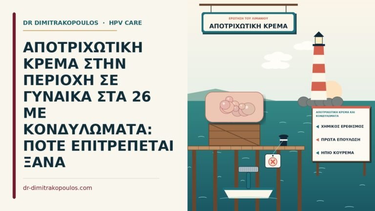 αποτριχωτική κρέμα και κονδυλώματα