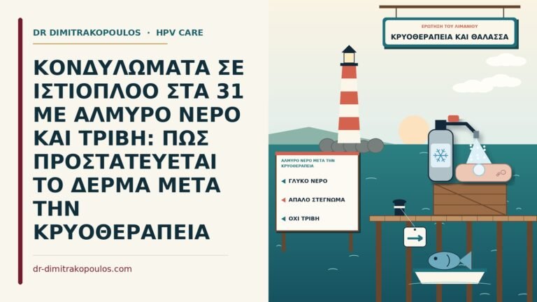 αλμυρό νερό μετά την κρυοθεραπεία