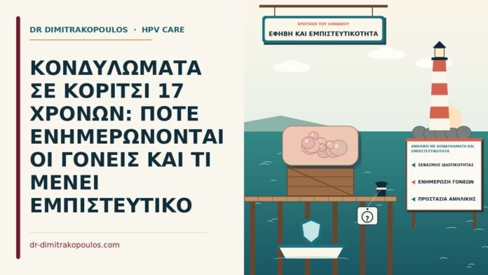 ανήλικη με κονδυλώματα και εμπιστευτικότητα