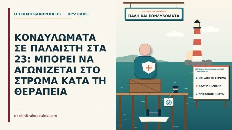 πάλη και κονδυλώματα κατά τη θεραπεία