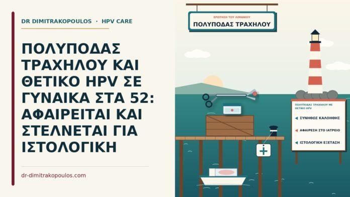 πολύποδας τραχήλου με θετικό HPV
