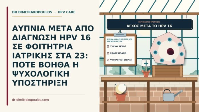 αϋπνία και άγχος μετά από διάγνωση HPV 16