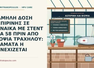 ασπιρίνη για στεντ πριν από βιοψία τραχήλου