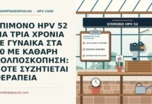 επίμονο HPV 52 με φυσιολογική κολποσκόπηση