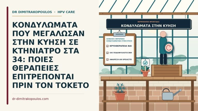 ασφαλείς θεραπείες κονδυλωμάτων στην κύηση