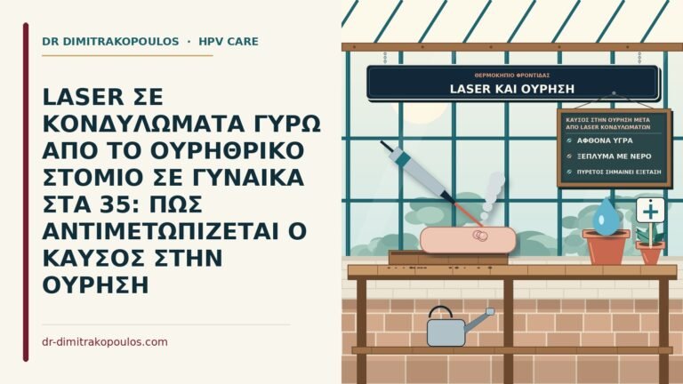καύσος στην ούρηση μετά από laser κονδυλωμάτων