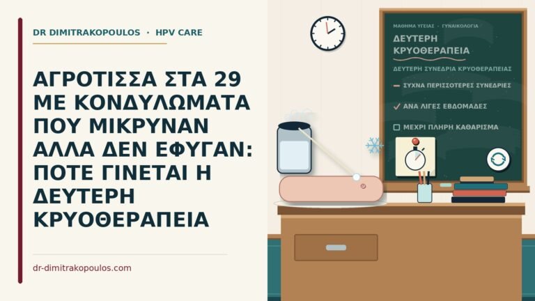δεύτερη συνεδρία κρυοθεραπείας