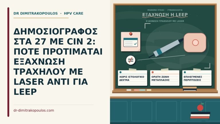 εξάχνωση τραχήλου με laser