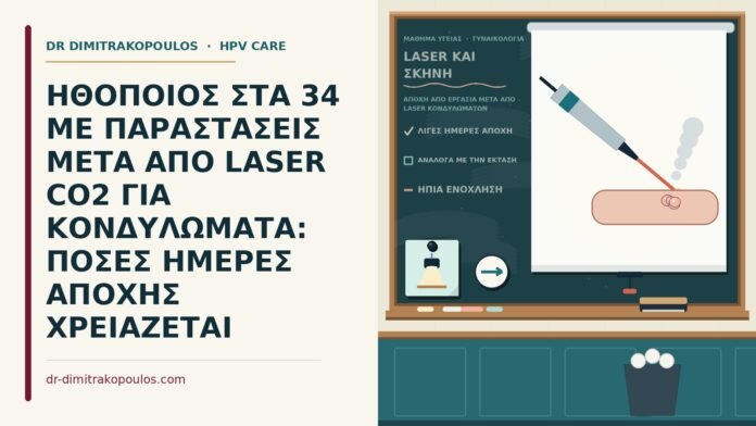 αποχή από εργασία μετά από laser κονδυλωμάτων
