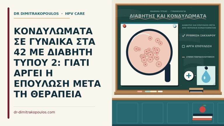 διαβήτης και επούλωση μετά από θεραπεία κονδυλωμάτων