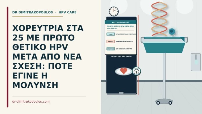 ΧΟΡΕΥΤΡΙΑ ΣΤΑ 25 ΜΕ ΠΡΩΤΟ ΘΕΤΙΚΟ HPV ΜΕΤΑ ΑΠΟ ΝΕΑ ΣΧΕΣΗ: ΠΟΤΕ ΕΓΙΝΕ Η ΜΟΛΥΝΣΗ πρώτο θετικό HPV μετά από νέα σχέση