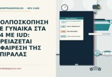 κολποσκόπηση με ενδομήτρια συσκευή