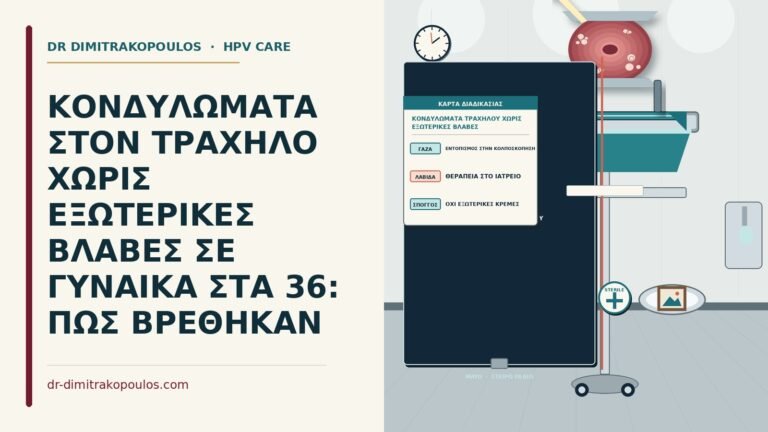 κονδυλώματα τραχήλου χωρίς εξωτερικές βλάβες
