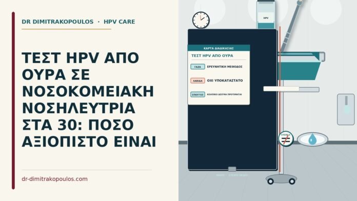ΤΕΣΤ HPV ΑΠΟ ΟΥΡΑ ΣΕ ΝΟΣΟΚΟΜΕΙΑΚΗ ΝΟΣΗΛΕΥΤΡΙΑ ΣΤΑ 30: ΠΟΣΟ ΑΞΙΟΠΙΣΤΟ ΕΙΝΑΙ τεστ HPV από ούρα