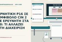αρνητική p16 σε αμφίβολο CIN 2