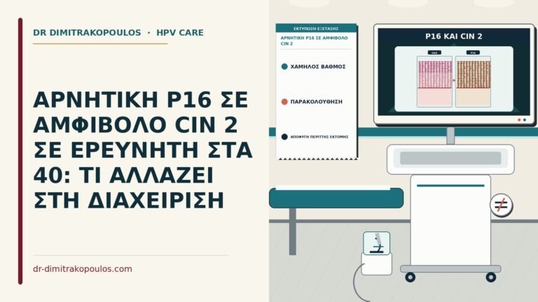 αρνητική p16 σε αμφίβολο CIN 2