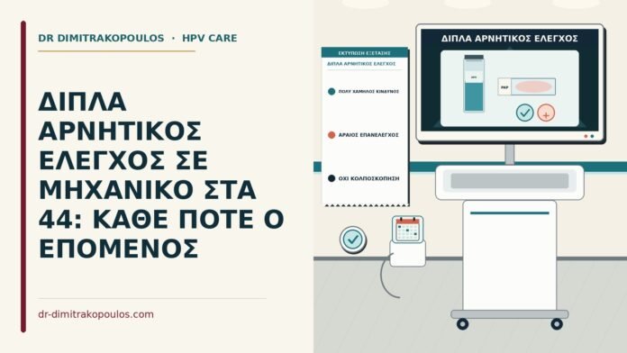 ΔΙΠΛΑ ΑΡΝΗΤΙΚΟΣ ΕΛΕΓΧΟΣ ΣΕ ΜΗΧΑΝΙΚΟ ΣΤΑ 44: ΚΑΘΕ ΠΟΤΕ Ο ΕΠΟΜΕΝΟΣ διπλά αρνητικός έλεγχος