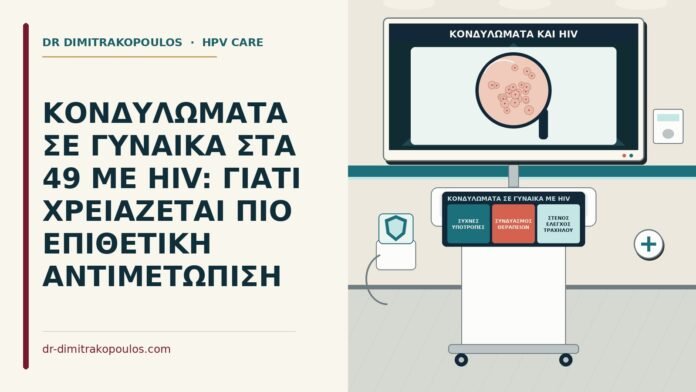 κονδυλώματα σε γυναίκα με HIV