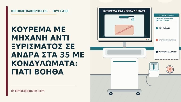 κούρεμα με μηχανή αντί για ξύρισμα