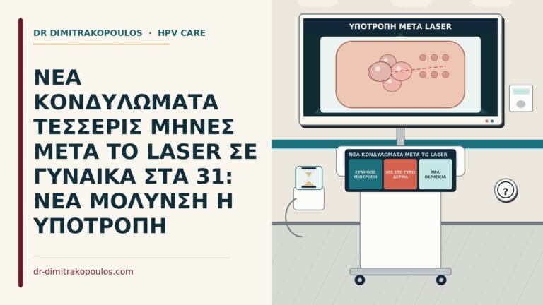 νέα κονδυλώματα μετά το laser