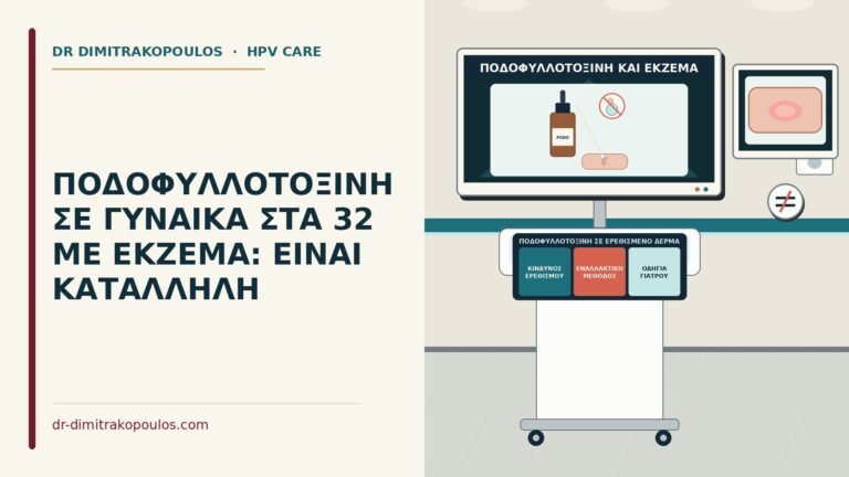 ποδοφυλλοτοξίνη σε ερεθισμένο δέρμα