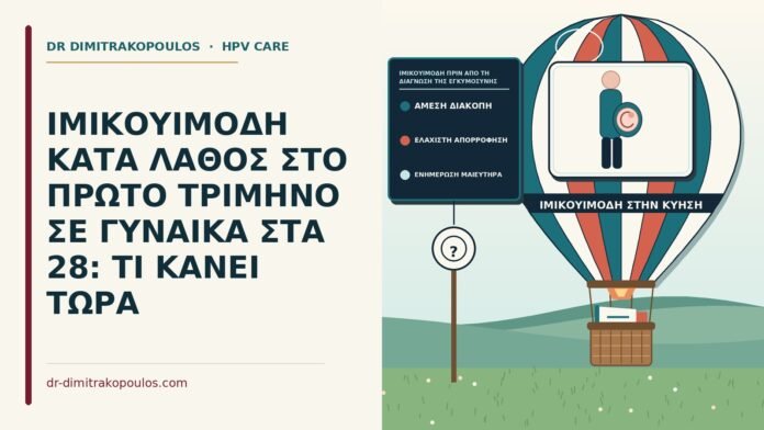ΙΜΙΚΟΥΙΜΟΔΗ ΚΑΤΑ ΛΑΘΟΣ ΣΤΟ ΠΡΩΤΟ ΤΡΙΜΗΝΟ ΣΕ ΓΥΝΑΙΚΑ ΣΤΑ 28: ΤΙ ΚΑΝΕΙ ΤΩΡΑ ιμικουιμόδη πριν από τη διάγνωση της εγκυμοσύνης