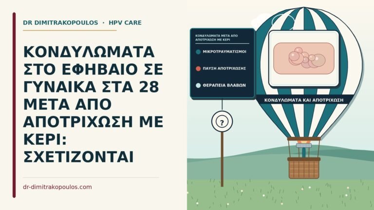 κονδυλώματα μετά από αποτρίχωση με κερί