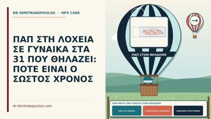 Παπ μετά τον τοκετό στον θηλασμό