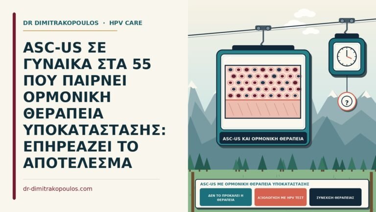 ASC-US με ορμονική θεραπεία υποκατάστασης