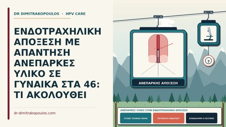 ανεπαρκές υλικό στην ενδοτραχηλική απόξεση