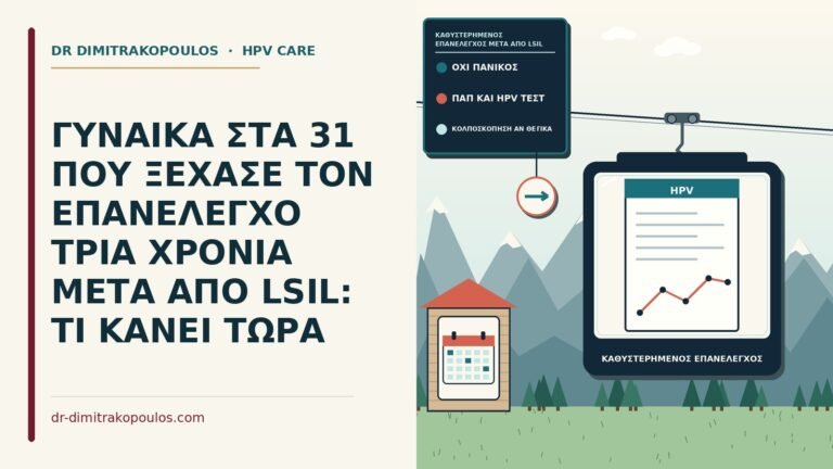 καθυστερημένος επανέλεγχος μετά από LSIL