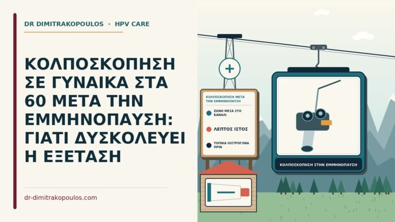 κολποσκόπηση μετά την εμμηνόπαυση