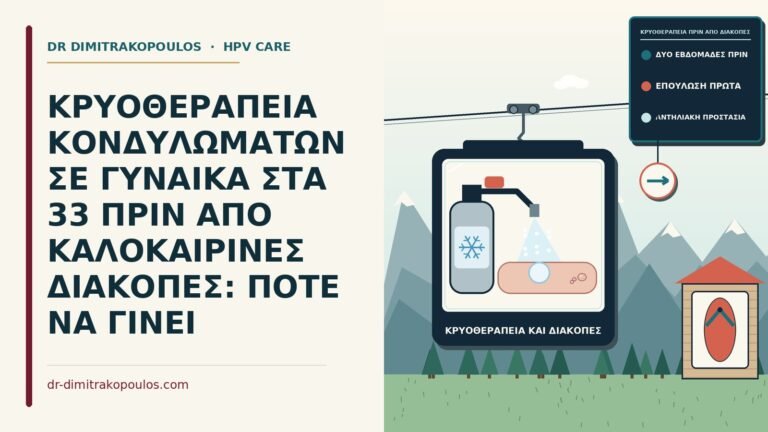 κρυοθεραπεία πριν από διακοπές