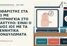 μυρμηγκιά στο δάχτυλο και γεννητικά κονδυλώματα