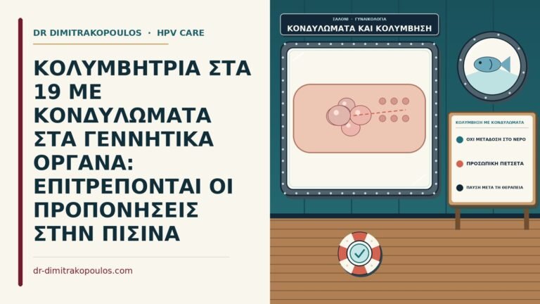 κολύμβηση με κονδυλώματα