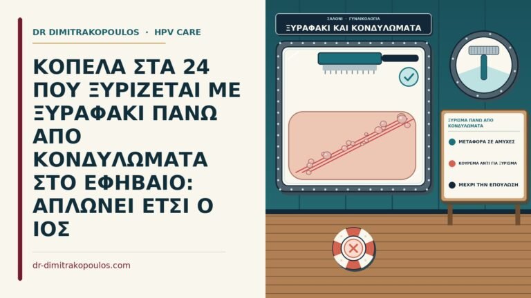 ξύρισμα πάνω από κονδυλώματα