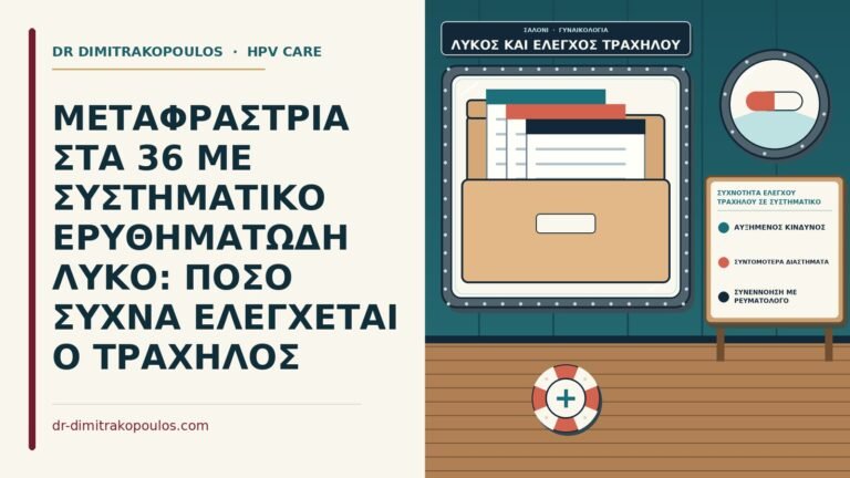 συχνότητα ελέγχου τραχήλου σε συστηματικό ερυθηματώδη λύκο
