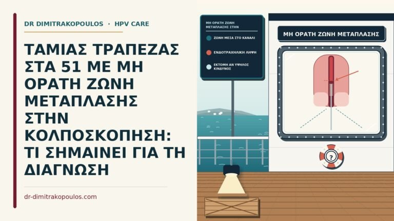 μη ορατή ζώνη μετάπλασης στην κολποσκόπηση