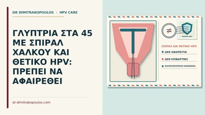 σπιράλ χαλκού και θετικό HPV